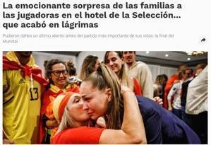 惊喜满满!西班牙足协安排女足队员决赛前和家人们见面