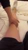 这可是中国女篮真大腿！😂李梦晒视频给自己的腿做理疗