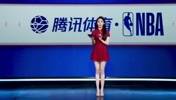 女主播婧雯播报快船比赛，大长腿惊艳！网友：又多一个看球的理由