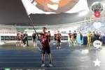 李申圆社媒晒挥舞队旗照：南岭欢乐海洋，纪念新小旗手